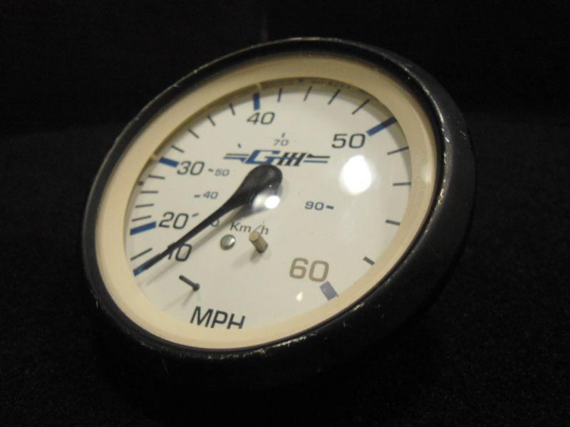 Speedometer used #se9888a  3.5" 10-60mph giii outboard boat instrument part # 2