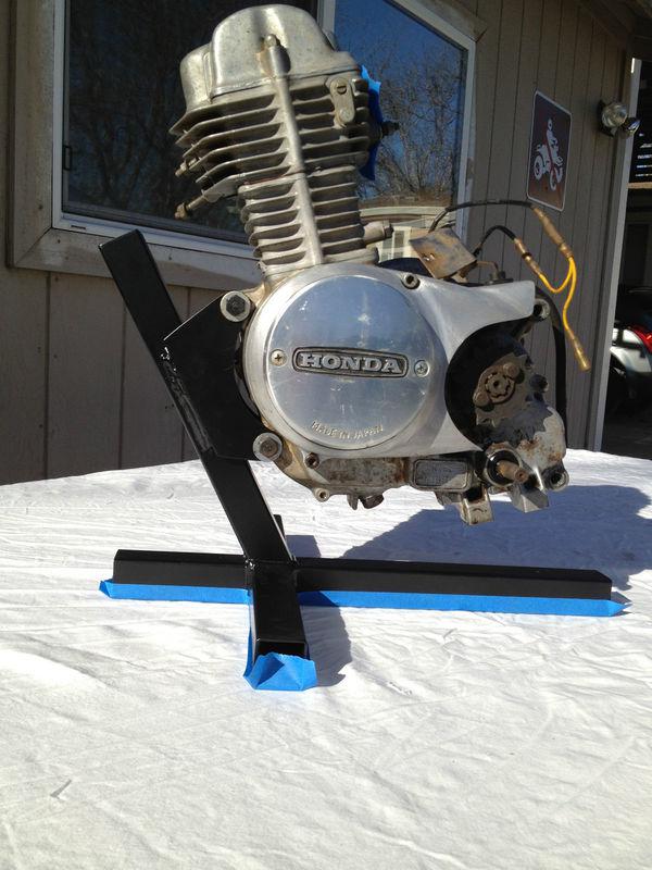 Honda xr,xl75 xr80 xr,xl100 engine stand.powder coated. 