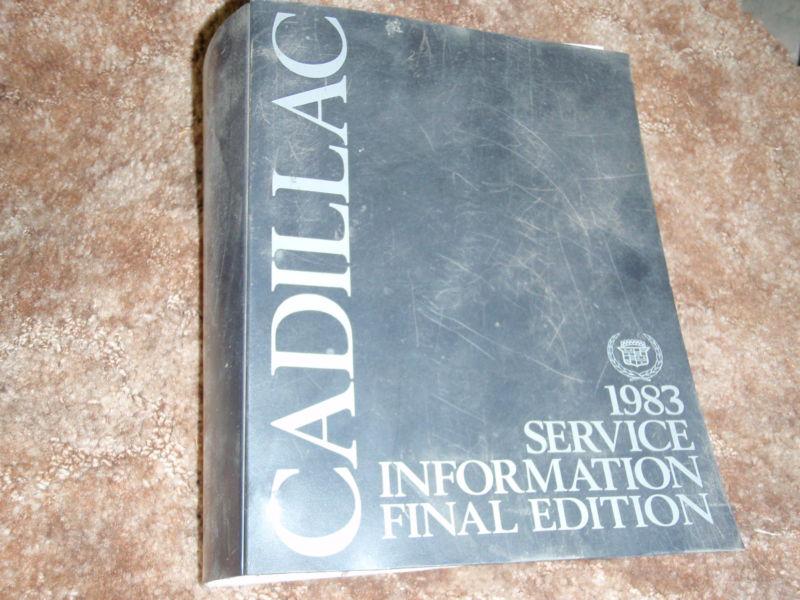 1983 cadillac factory service manual used very little 83