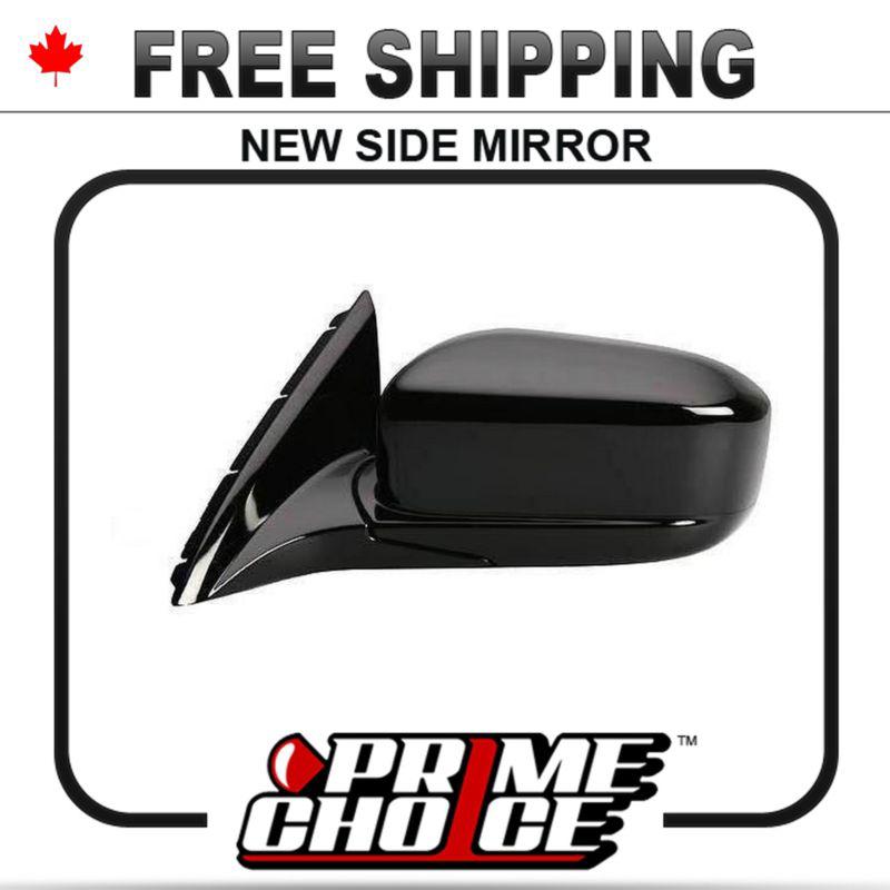 New electric power black driver side view mirror 2003-2007 accord left door lh