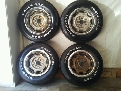 1975-1981 tryumph tr7 /8- oem tires wheels/ rims / trim rings/ lug nuts / caps .