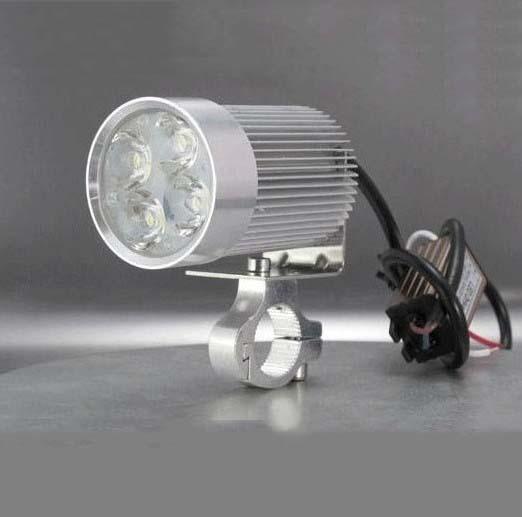Motorcycle motor car pmma lens led head light super white eectric of 12w 