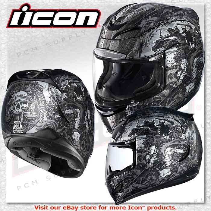 Icon airmada 4 horsemen full face dot 218 ece-2205 motorcycle helmet