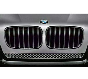 Bmw performance black kidney grilles set x5 e70 oem 51712150246 51712150247