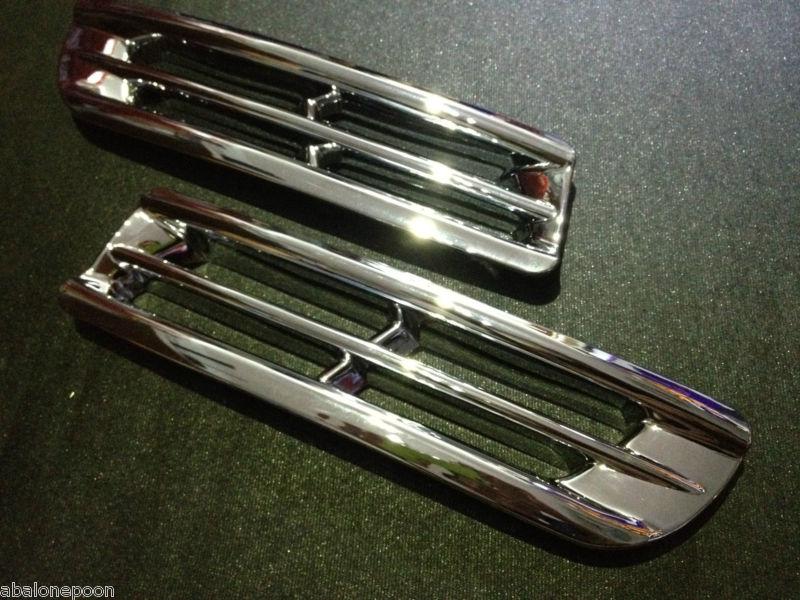 Toyota highlander kluger chrome front lower side grille grill vent trim cover