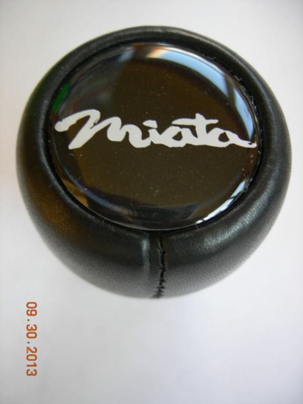 Miata gear shift knob leather mazda miata