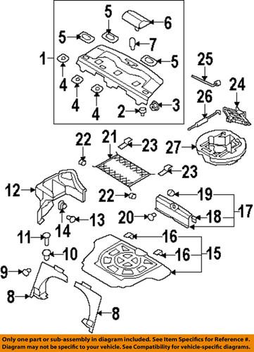 Hyundai oem 857402h000mc interior-rear-trunk side trim