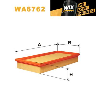 1x wix air filter wa6762 - eqv to fram ca9574