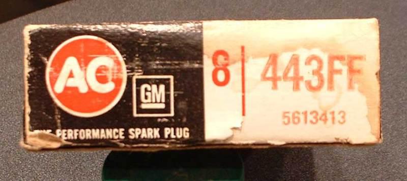 Vintage 61-69 corvair nos 443ff competition series spark plugs 43ff, 44ff rare