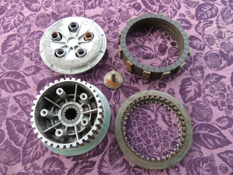 1977 kawasaki kz 1000 clutch assem, spring plate,clutch hub,friction,steel plate