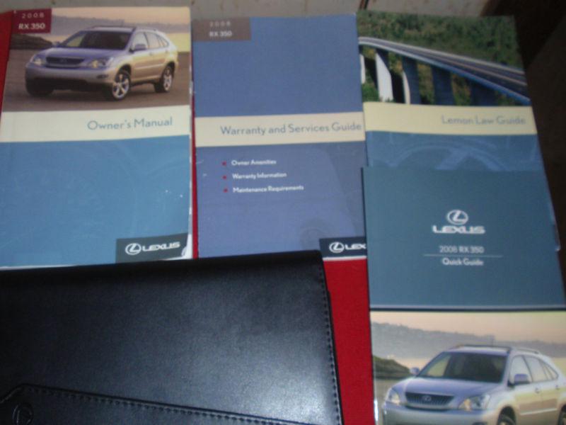 2008 lexus rx 350 owners manual 