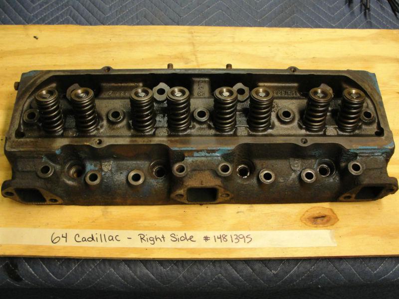 63 64 65-67 cadillac 62 series rh 429 engine cylinder head #1481395 rebuilt ~38k