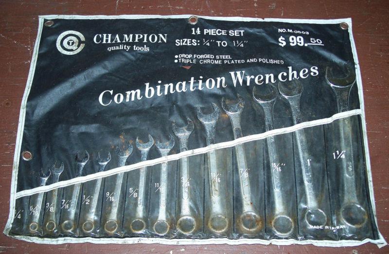 Champion 14pc combination  wrench set 1/4" - 1 1/4"