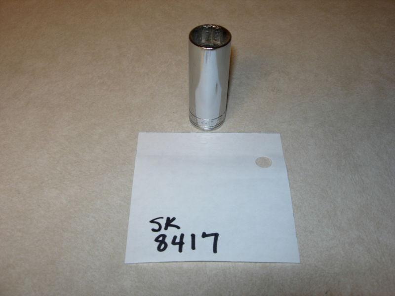 Sk 8417 3/8" drive 17mm deep socket 12 point "new" made in usa