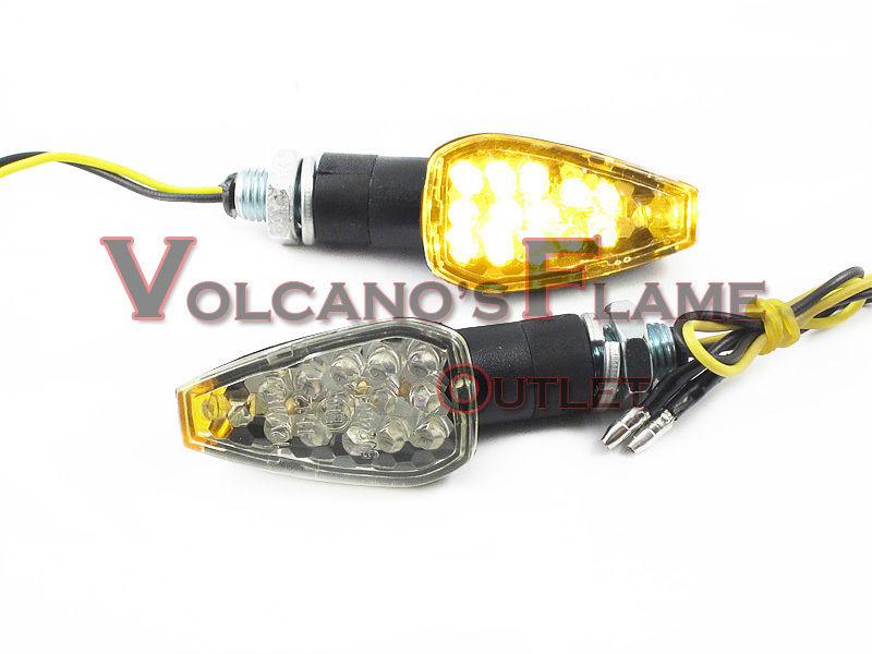 Clear front rear led turn signal indicator light triumph speed triple all year