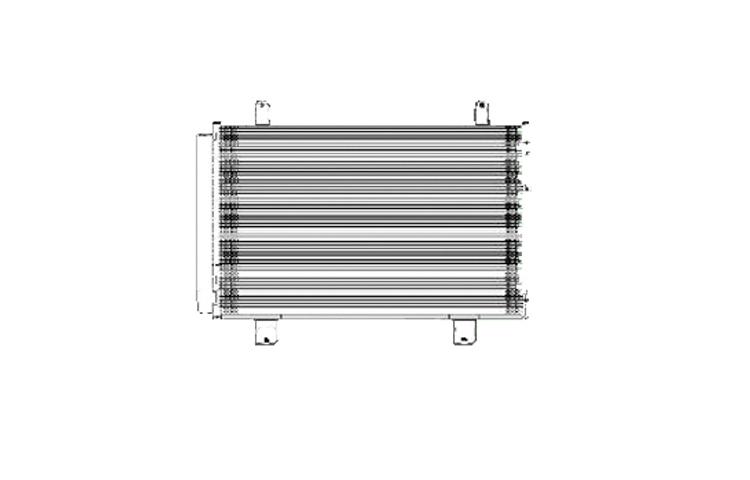 Replacement condenser parallel flow type 2007-2009 2008 lexus ls460 8846050201