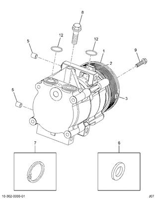 8c2z19d786aa ford clutch assy - compressor