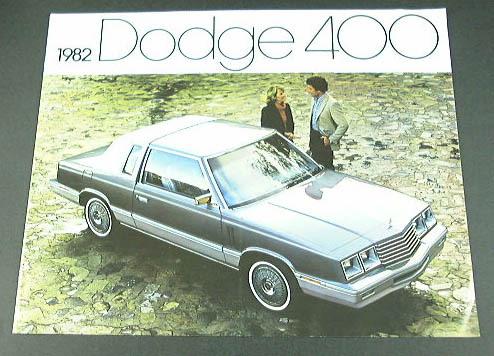 1982 82 dodge 400 brochure 2dr