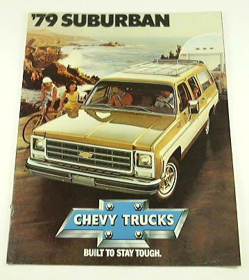 1979 79 chevrolet chevy suburban truck brochure c10 k20