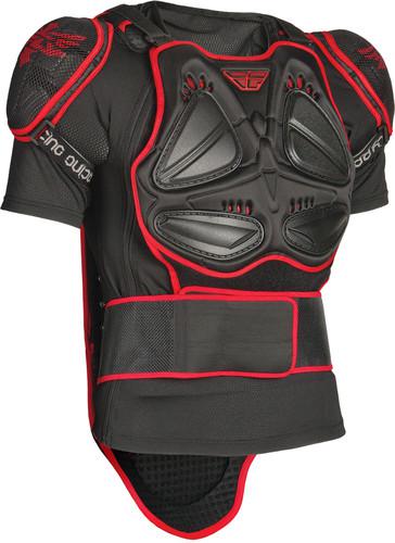 Fly racing barricade body armor suit - short sleeves red/black x-large