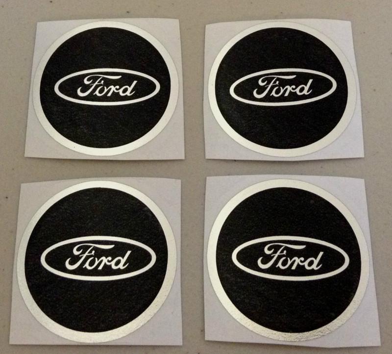 4 new ford 55 mm wheel center cap decals stickers emblem badge nameplate