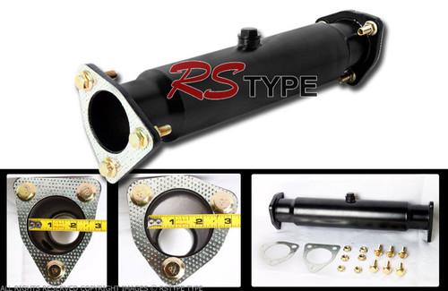 1998-2002 honda accord 2.3l 4cyl high flow test pipe black 