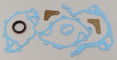 Fel-pro timing cover gaskets cork/rubber ford small block kit feltcs45008 -