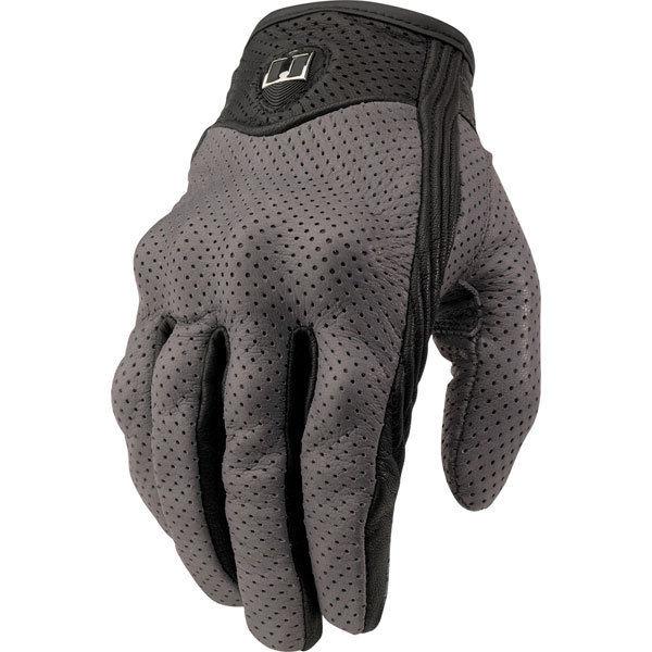 Grey s icon pursuit perforated glove