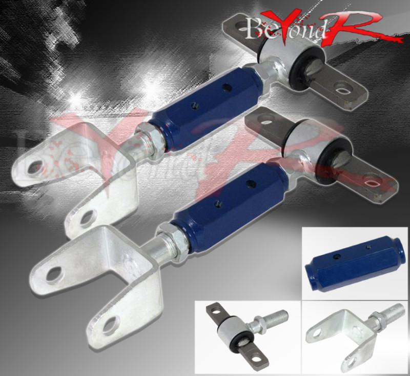 02-06 civic si rsx ep3 dc5 blue adjustable suspension rear camber kit arm toe