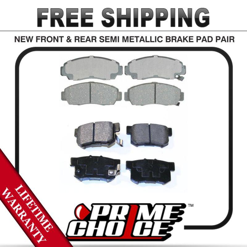 Complete set of front and rear premium brake pads with lifetime warranty