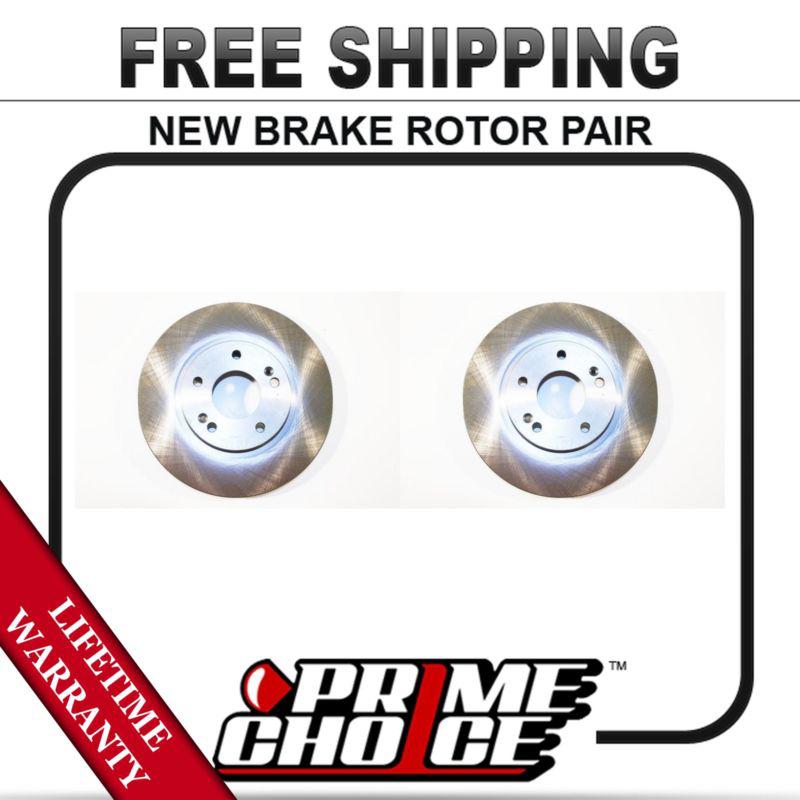 Pair (2) new front brake disc rotors with lifetime warranty