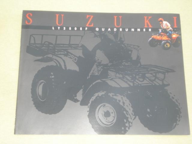 Motorcycle brochure suzuki lt250ef quadrunner from 1985