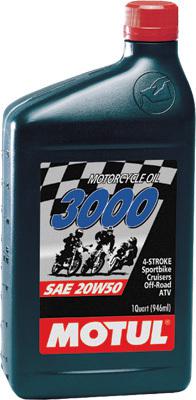 Motul 3000 petroleum oil 20w-50 1qt 2800qta