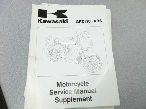 Oem kawasaki 1996 gpz1100 abs service manual supplement