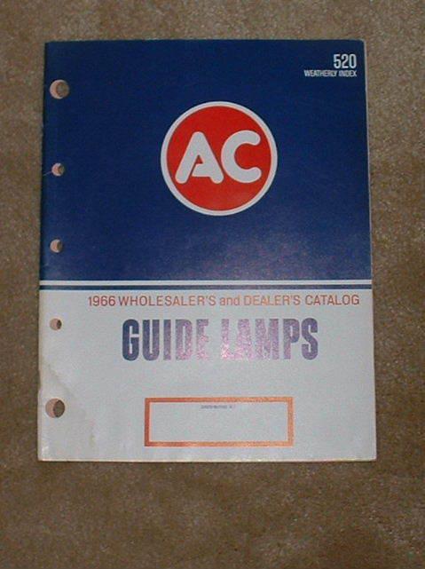 1966 guide lamps wholesalers & dealers catalog