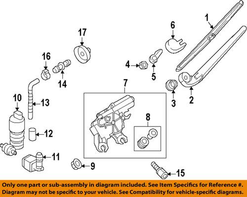 Volkswagen oem 7p6955427 windshield wiper blade/wiper blade