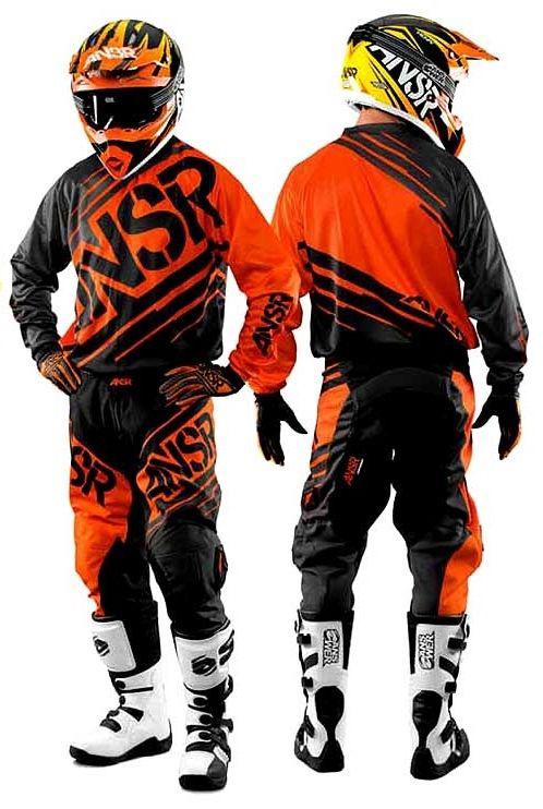 Answer syncron gear set jersey pant gloves orange new 2014 motocross atv 