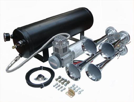 144 db, 3 gallon, 150 psi air compressor, 4 trumpet train air horn..#101c-5/4008