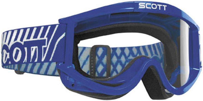 New scott 87 otg w/ clear afc standard lens adult goggles, blue, one size