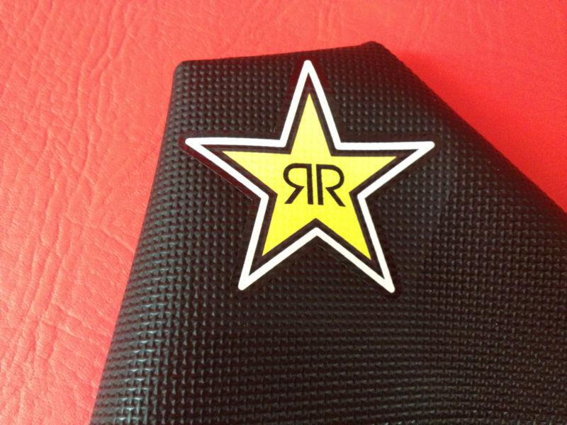 Black rockstar honda seat cover crf50 xr50 2000-12