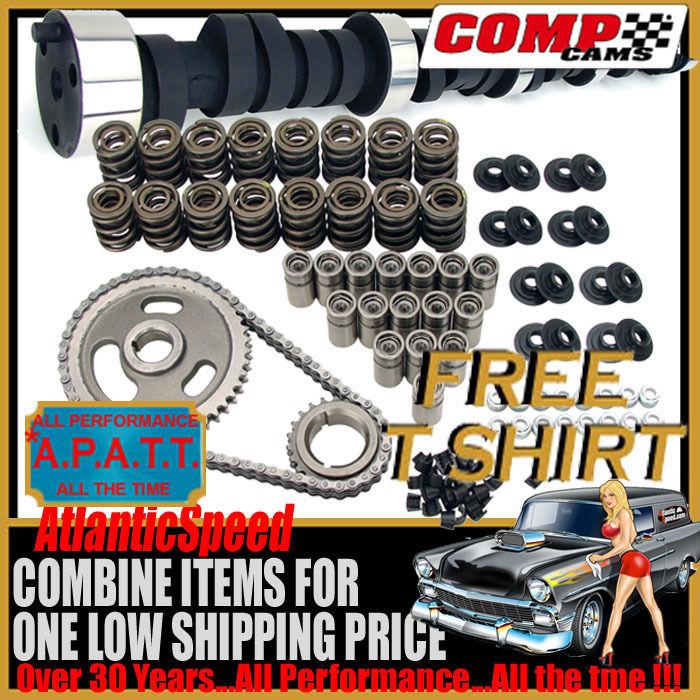 Comp sb chevy sbc xtreme energy 268 solid cam k-kit largest w stock converter