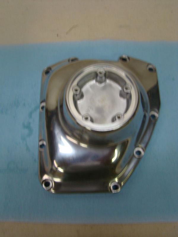 Harley-davidson oem polished cam cover for touring softail and dyna 25363-01a