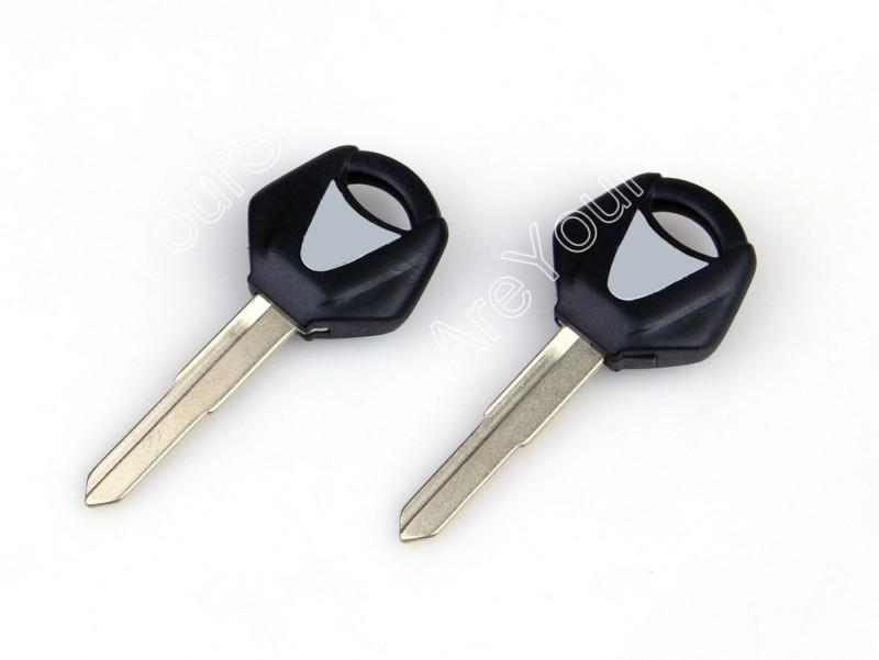 2pcs blade blank key motorcycle yamaha yzf r1 r6 fz1 fz4 fz6 fz8 xj6 xjr black