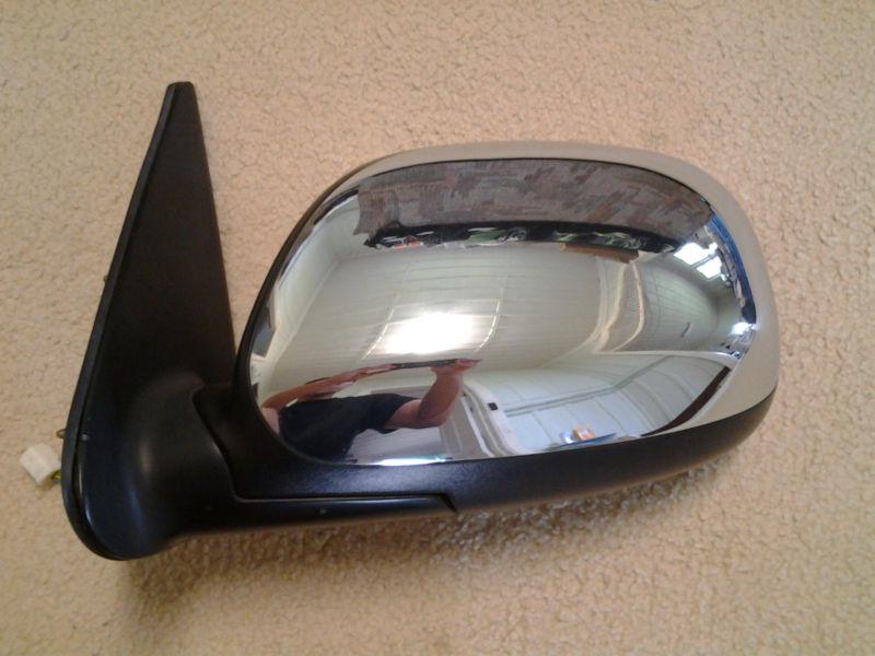 04-06 toyota tundra double cab driver outside power mirror chrome lh