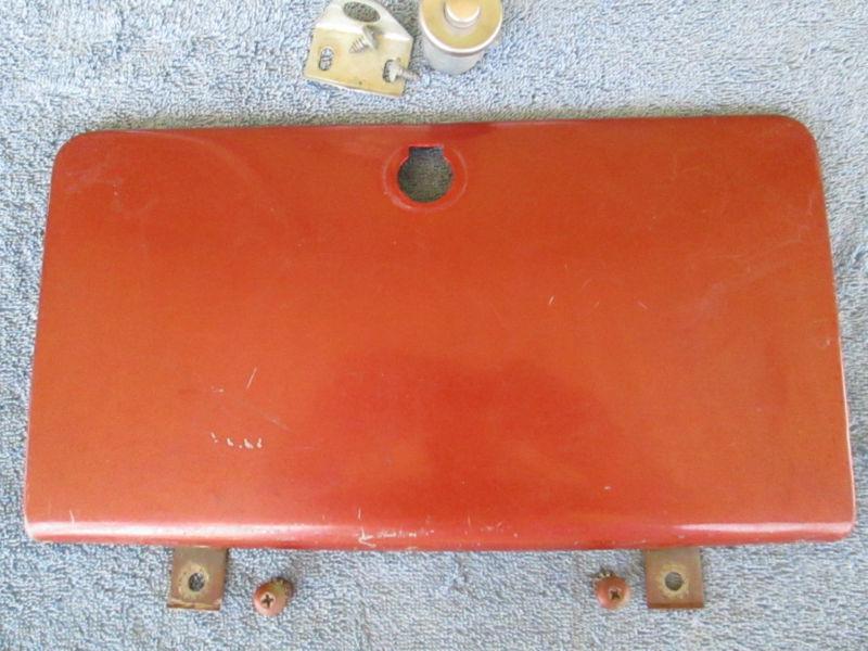 Jeep cj cj5 cj7 glove box door w/latch button coppertone amc original 1976-1986