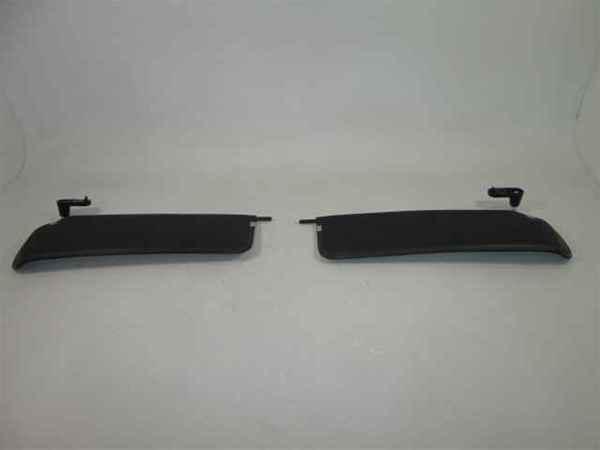 04 05 06 wrangler set of 2 black leather sun visors oem