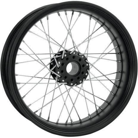 Performance machine merc wire black ops 18x3.5 front wheel black 12426806rmrcsmb