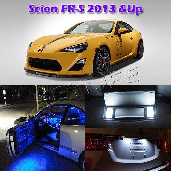 8 bright blue interior led light bulb package kit for scion fr-s w/gift tool