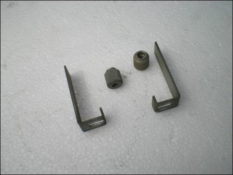 Porsche 356 / 911 / 912 instrument brackets with knurling knobs c#15