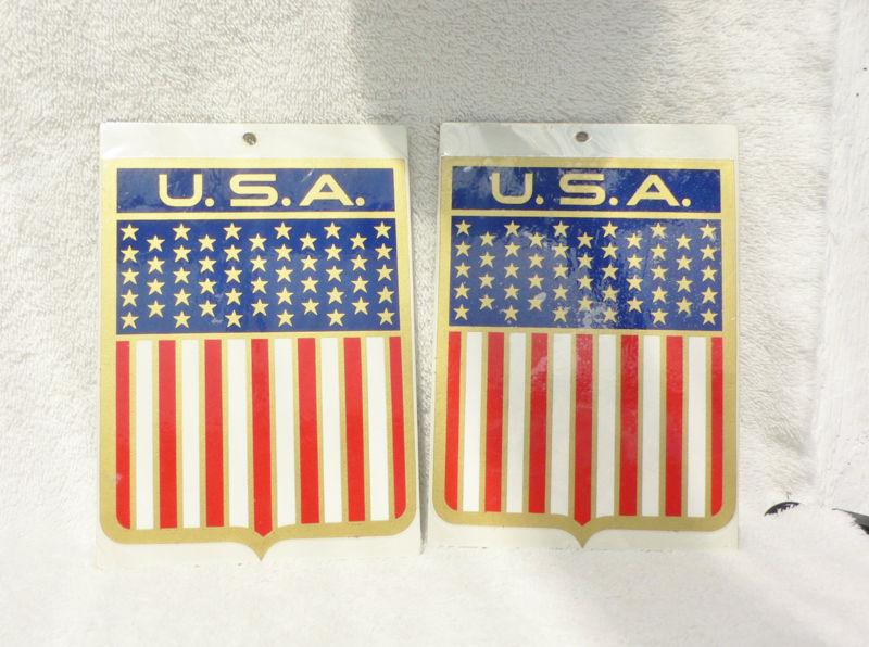 Stickers american flag vinyl stickers * two *